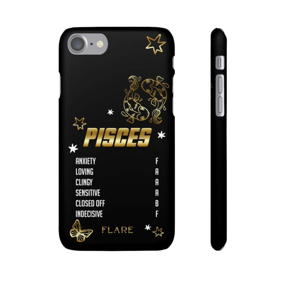 Pisces Zodiac Report Card IPhone Cases