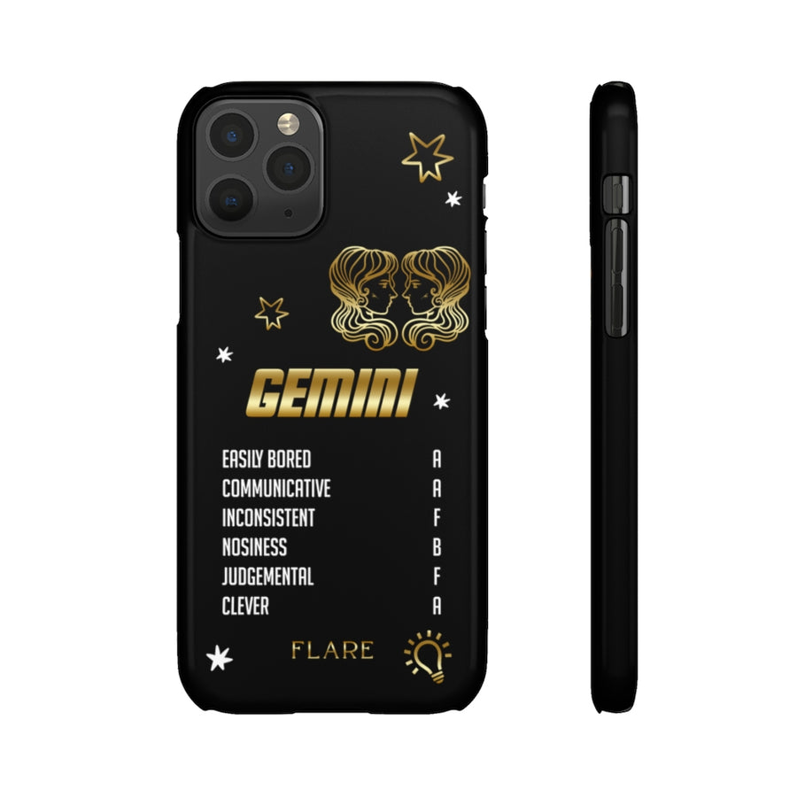 Gemini Zodiac Report Card IPhone Cases