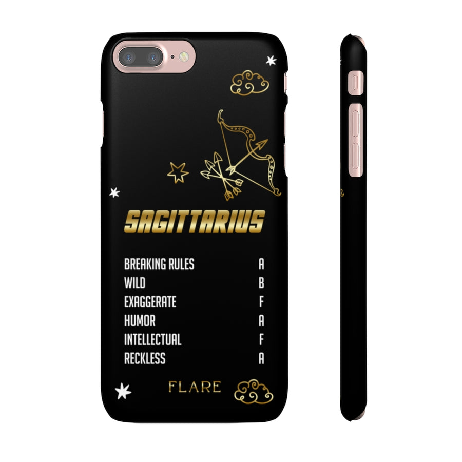 Sagittarius Zodiac Report Card IPhone Cases