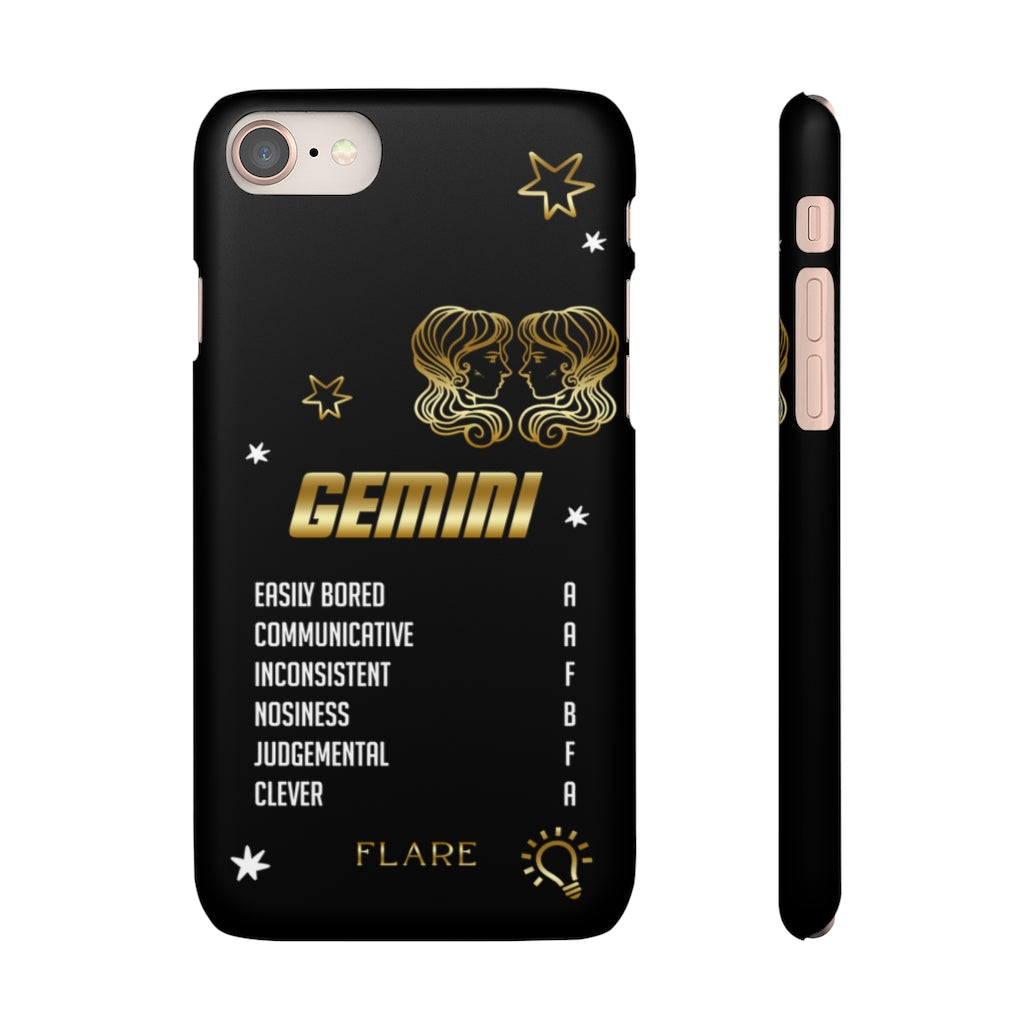 Gemini Zodiac Report Card IPhone Cases