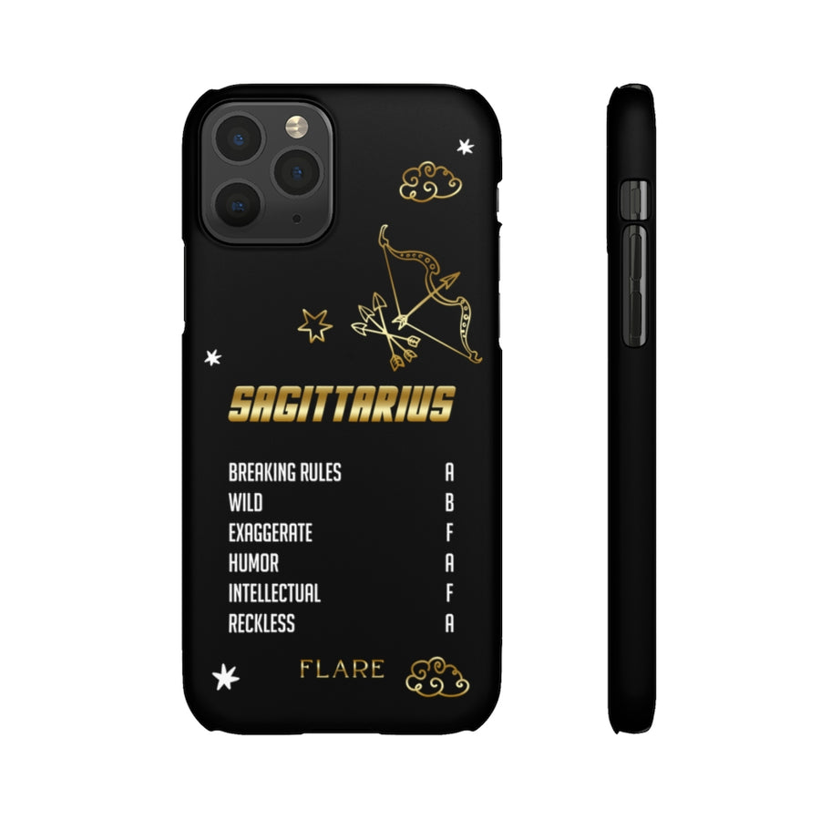 Sagittarius Zodiac Report Card IPhone Cases