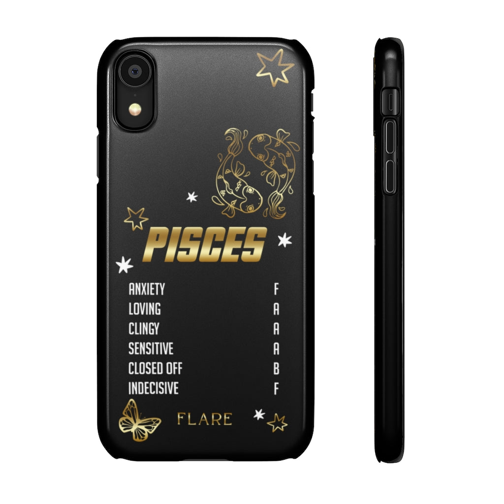 Pisces Zodiac Report Card IPhone Cases