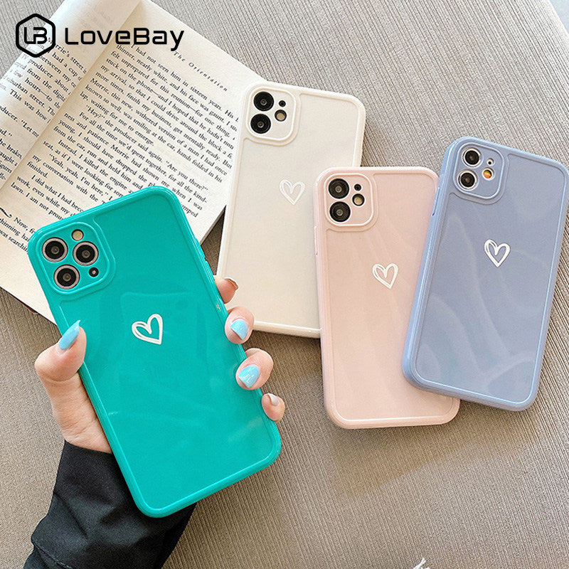 Love Heart Camera Protection Phone Case