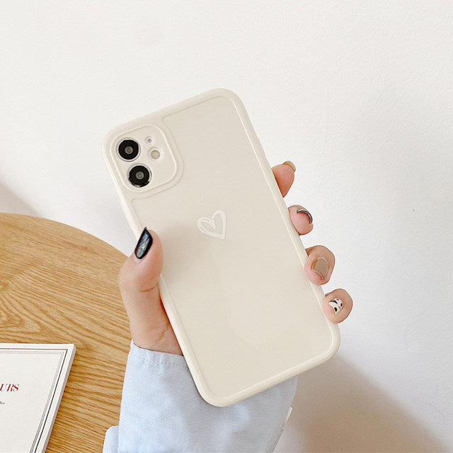 Love Heart Camera Protection Phone Case