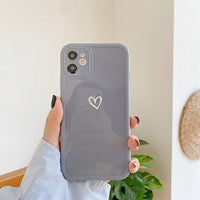 Love Heart Camera Protection Phone Case