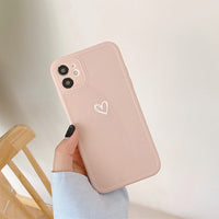 Love Heart Camera Protection Phone Case