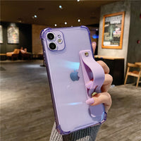 Wrist Strap Transparent Phone Case