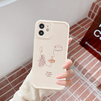 Abstract Line Face Phone Case