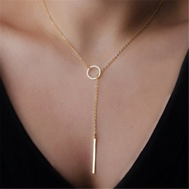 Geometric Gold Pendant