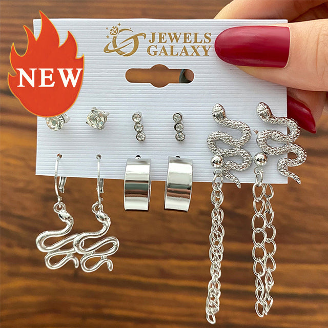 Trendy Exquisite Pearl Metal Earrings