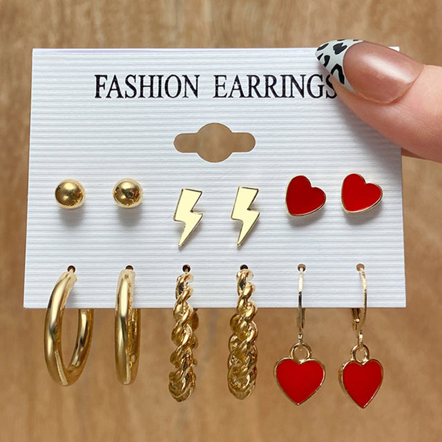 Trendy Exquisite Pearl Metal Earrings