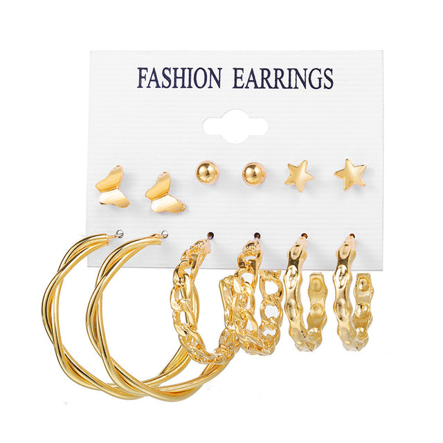 Trendy Exquisite Pearl Metal Earrings
